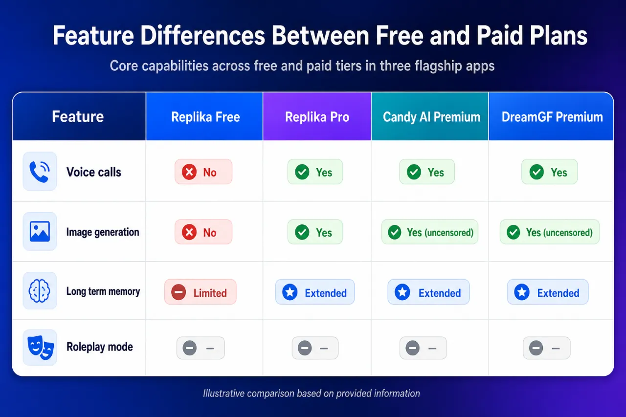 Feature Differences Between Free and Paid Plans