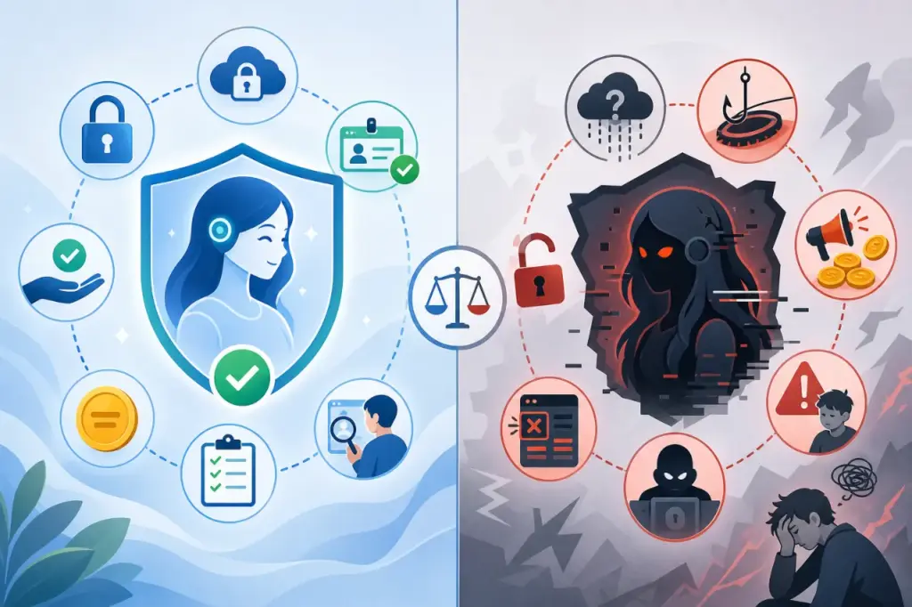 How do trustworthy AI companion apps differ from the worst offenders?
