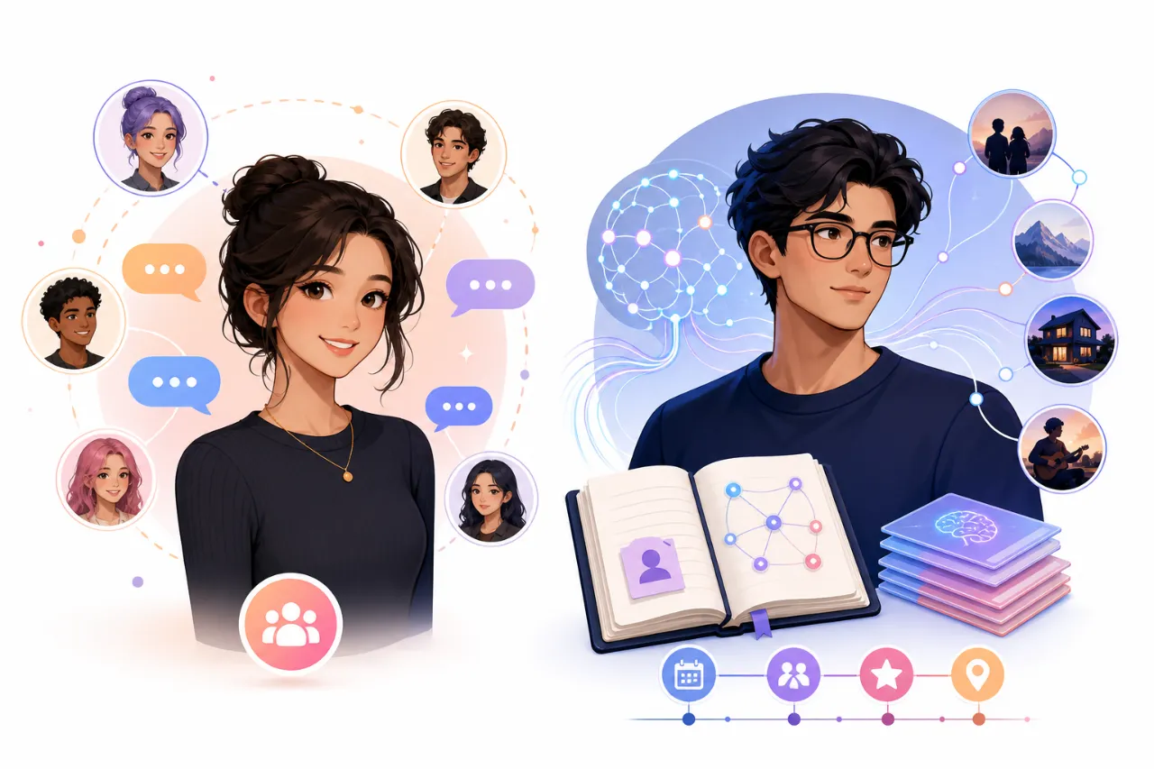 Nomi and Kindroid: Best for Deep Memory and Persistent Personality