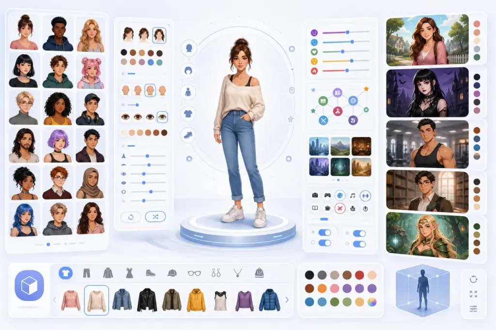 Persona Library, Customization, and Character Creation