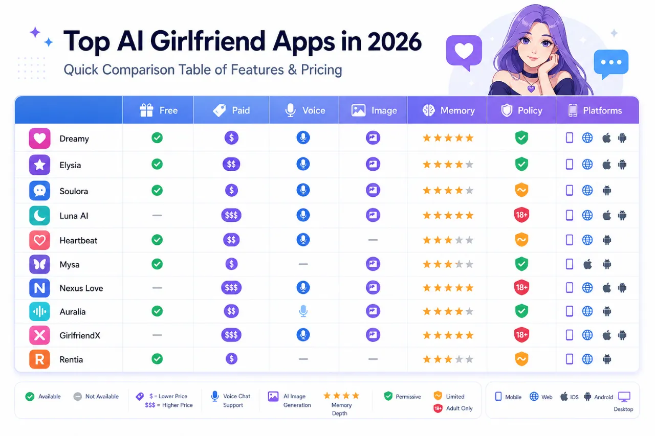 Quick Comparison Table of Features and Pricing