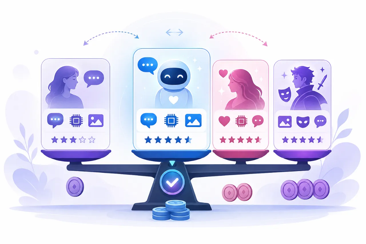 Value Verdict Versus Competing AI Companion Apps
